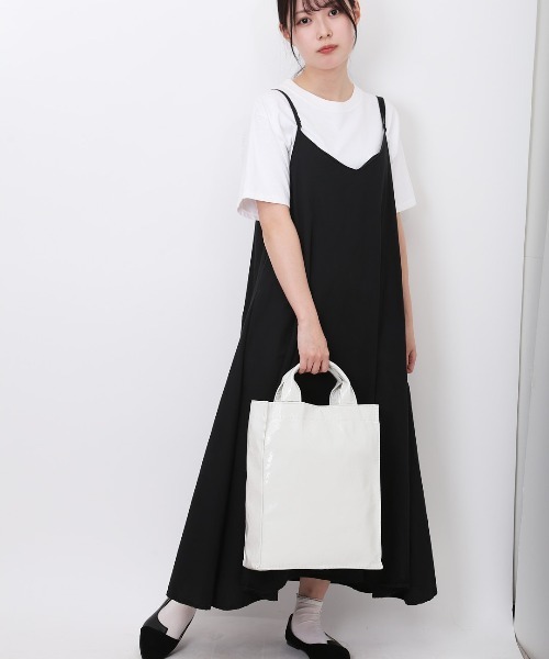 cache cache(カシュ カシュ)の「cache cache カシュカシュ タテ型ショッパー(トートバッグ・レディース・シルバー/グリーン/アイボリー/ブラック/ベージュ・FREE)」の14枚目の写真