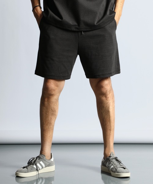 The DUFFER of ST.GEORGE(ザダファーオブセントジョージ)の「COOLMAX 2LAYERS RELAX FIT NARROW BORDER SHORTS:セットアップ 2層構造 吸水速乾クールマックス リラックスフィット ナローボーダーショーツ(その他パンツ・メンズ・ネイビー/ライトグレー/ダークグレー・X-LARGE/MEDIUM/LARGE)」の6枚目の写真