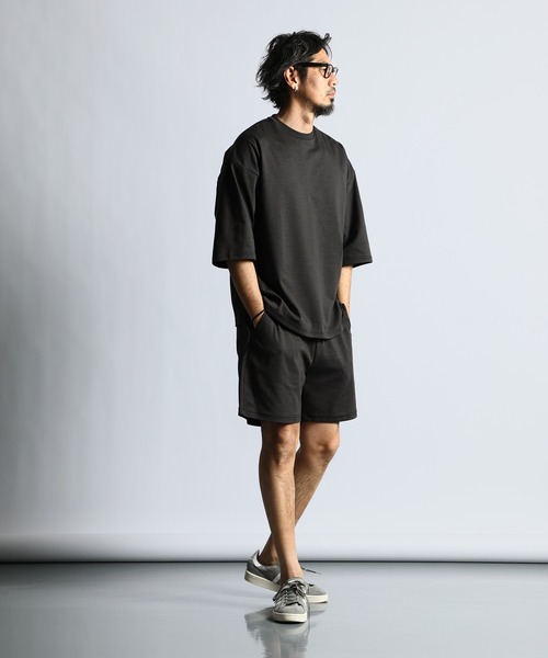 The DUFFER of ST.GEORGE(ザダファーオブセントジョージ)の「COOLMAX 2LAYERS RELAX FIT NARROW BORDER SHORTS:セットアップ 2層構造 吸水速乾クールマックス リラックスフィット ナローボーダーショーツ(その他パンツ・メンズ・ネイビー/ライトグレー/ダークグレー・X-LARGE/MEDIUM/LARGE)」の7枚目の写真