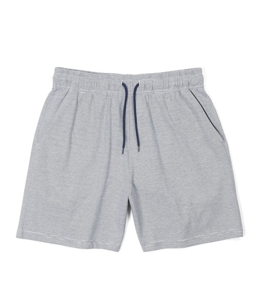 The DUFFER of ST.GEORGE(ザダファーオブセントジョージ)の「COOLMAX 2LAYERS RELAX FIT NARROW BORDER SHORTS:セットアップ 2層構造 吸水速乾クールマックス リラックスフィット ナローボーダーショーツ(その他パンツ・メンズ・ネイビー/ライトグレー/ダークグレー・X-LARGE/MEDIUM/LARGE)」の14枚目の写真