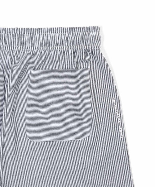 The DUFFER of ST.GEORGE(ザダファーオブセントジョージ)の「COOLMAX 2LAYERS RELAX FIT NARROW BORDER SHORTS:セットアップ 2層構造 吸水速乾クールマックス リラックスフィット ナローボーダーショーツ(その他パンツ・メンズ・ネイビー/ライトグレー/ダークグレー・X-LARGE/MEDIUM/LARGE)」の18枚目の写真