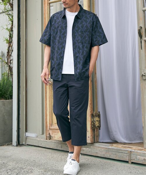 ikka（イッカ）の「【吸水速乾／セットアップ対応】GOKU楽AIRクロップドパンツ（その他パンツ・メンズ・ネイビー/グレー/チャコールグレー/ベージュ・M/L/S/XL）」の8枚目の写真