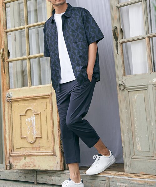 ikka（イッカ）の「【吸水速乾／セットアップ対応】GOKU楽AIRクロップドパンツ（その他パンツ・メンズ・ネイビー/グレー/チャコールグレー/ベージュ・M/L/S/XL）」の9枚目の写真