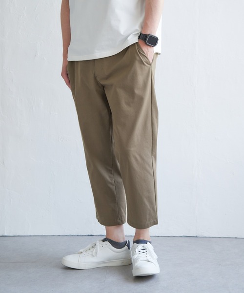 ikka（イッカ）の「【吸水速乾／セットアップ対応】GOKU楽AIRクロップドパンツ（その他パンツ・メンズ・ネイビー/グレー/チャコールグレー/ベージュ・M/L/S/XL）」の4枚目の写真