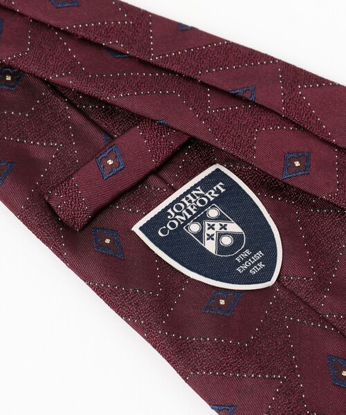 セール】JOHN COMFORT / シルク 小紋柄 ジャカード ネクタイ（ネクタイ