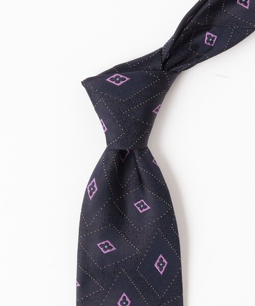 セール】JOHN COMFORT / シルク 小紋柄 ジャカード ネクタイ（ネクタイ