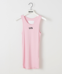 【Geek Office / ギークオフィス】s/e/o / エスイーオー US RIBBED SLEEVELESS TOP