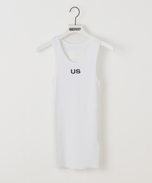 【Geek Office / ギークオフィス】s/e/o / エスイーオー US RIBBED SLEEVELESS TOP