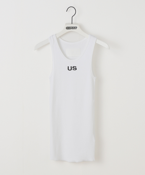 s/e/o(エスイーオー)の「【Geek Office / ギークオフィス】s/e/o / エスイーオー US RIBBED SLEEVELESS TOP(タンクトップ・レディース・ブラック/ホワイト/バーガンディー・FREE)」の2枚目の写真