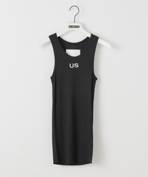 【Geek Office / ギークオフィス】s/e/o / エスイーオー US RIBBED SLEEVELESS TOP
