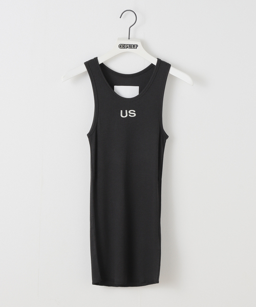 s/e/o(エスイーオー)の「【Geek Office / ギークオフィス】s/e/o / エスイーオー US RIBBED SLEEVELESS TOP(タンクトップ・レディース・ブラック/ホワイト/バーガンディー・FREE)」の3枚目の写真