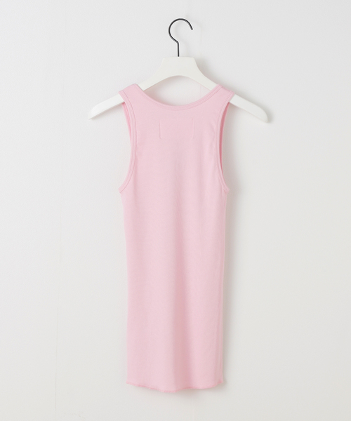 s/e/o(エスイーオー)の「【Geek Office / ギークオフィス】s/e/o / エスイーオー US RIBBED SLEEVELESS TOP(タンクトップ・レディース・ブラック/ホワイト/バーガンディー・FREE)」の13枚目の写真