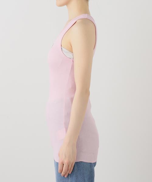s/e/o(エスイーオー)の「【Geek Office / ギークオフィス】s/e/o / エスイーオー US RIBBED SLEEVELESS TOP(タンクトップ・レディース・ブラック/ホワイト/バーガンディー・FREE)」の6枚目の写真