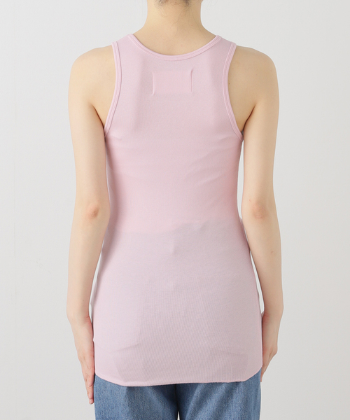 s/e/o(エスイーオー)の「【Geek Office / ギークオフィス】s/e/o / エスイーオー US RIBBED SLEEVELESS TOP(タンクトップ・レディース・ブラック/ホワイト/バーガンディー・FREE)」の5枚目の写真