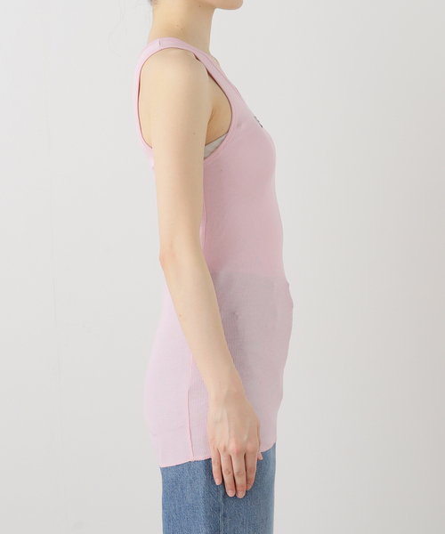 s/e/o(エスイーオー)の「【Geek Office / ギークオフィス】s/e/o / エスイーオー US RIBBED SLEEVELESS TOP(タンクトップ・レディース・ブラック/ホワイト/バーガンディー・FREE)」の4枚目の写真