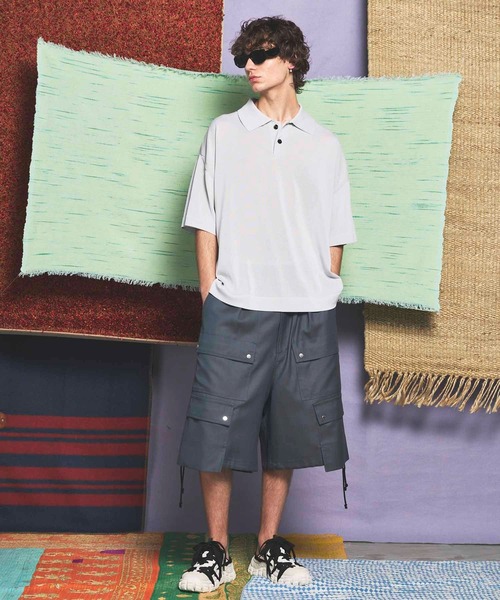 UNISEX》OUTLAST Prime-Over Crew Neck Knit Polo Shirt/アウト