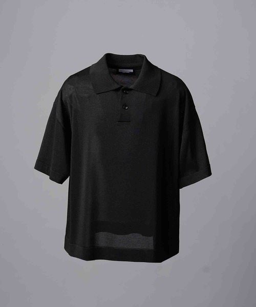 UNISEX》OUTLAST Prime-Over Crew Neck Knit Polo Shirt/アウト