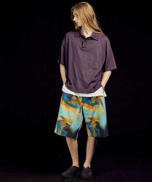 UNISEX》OUTLAST Prime-Over Crew Neck Knit Polo Shirt/アウト