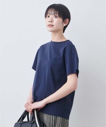 THREE FIFTY STANDARD（スリーフィフティースタンダード）の「ＴＨＲＥＥ　ＦＩＦＴＹ　ＳＴＡＮＤＡＲＤ　シルキーな肌ざわりのベーシックなＴシャツ（Tシャツ/カットソー）」