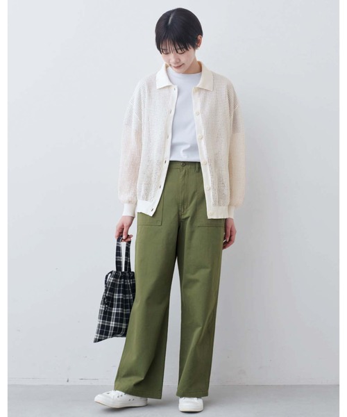 THREE FIFTY STANDARD（スリーフィフティースタンダード）の「ＴＨＲＥＥ　ＦＩＦＴＹ　ＳＴＡＮＤＡＲＤ　シルキーな肌ざわりのベーシックなＴシャツ（Tシャツ/カットソー・レディース・ライトブルーグレー/ネイビー/オフホワイト・M/L/LL）」の20枚目の写真