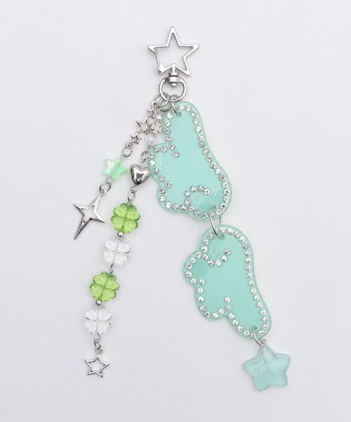 WEGO(ウィゴー)の「WEGO/ANGELビーズセットキーホルダー(キーホルダー・レディース・ライトピンク/ライトパープル/グリーン系その他/サックスブルー/ホワイト・FREE)」の14枚目の写真