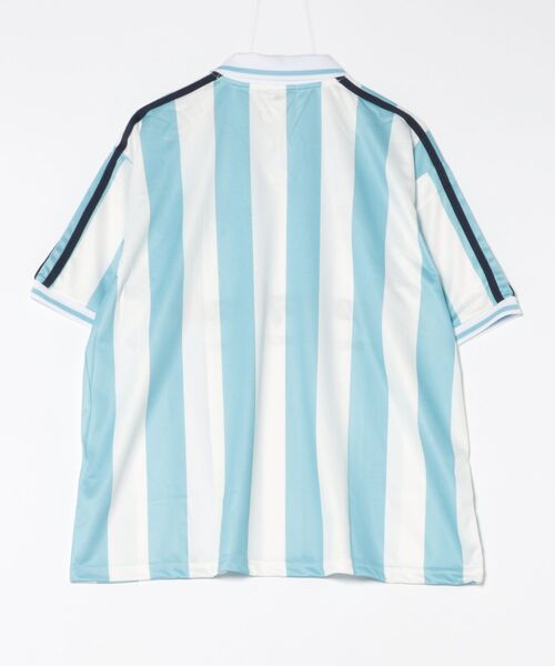 CONTACT(コンタクト)の「【CONTACT】総柄サッカーデザインTシャツ 215534 WINS(Tシャツ/カットソー・メンズ・レッド/ホワイト×ブルー/カーキ/チャコールグレー・M/L)」の5枚目の写真