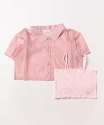 PINKHUNT | PINKHUNT ピンクハント シャーリング キャミソール付きシアーシャツ 0696K(シャツ/ブラウス)