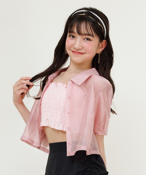 今期　新品未使用　タグつき♡ カデュネ　シャーリングバルーンブラウス　限定ピンク 今期 新品未使用 タグつき♡ カデュネ シャーリングバルーン