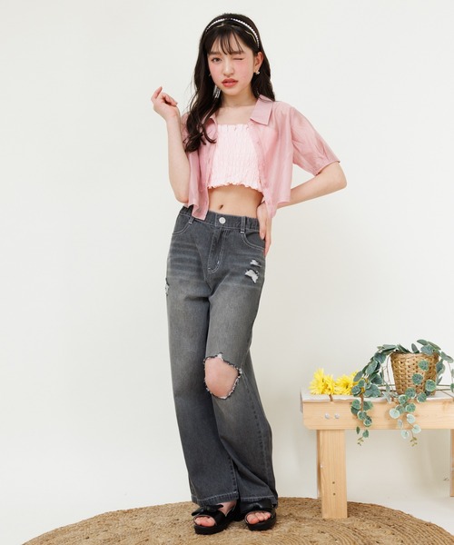 セール】PINKHUNT ピンクハント シャーリング キャミソール付き