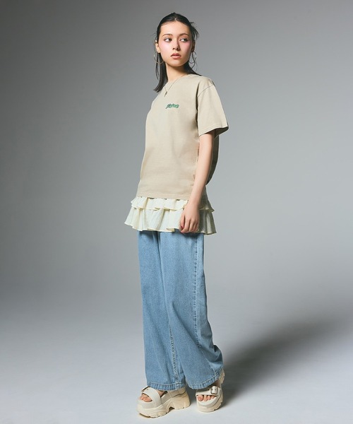 X-girl（エックスガール）の「SHEER TIERED BELT（スカート・レディース・オフホワイト/ブラック・ONE SIZE）」の17枚目の写真