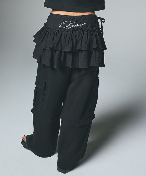 X-girl（エックスガール）の「SHEER TIERED BELT（スカート・レディース・オフホワイト/ブラック・ONE SIZE）」の20枚目の写真