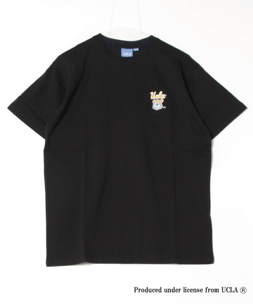 UCLA（ユーシーエルエー）の「【UCLA】ワンポイント刺繍ショートスリーブTEE ショートスリーブT 半袖Tシャツ（Tシャツ/カットソー・メンズ・ブラック/ネイビー/ホワイト系1/ベージュ/ホワイト・4/3/2）」の4枚目の写真
