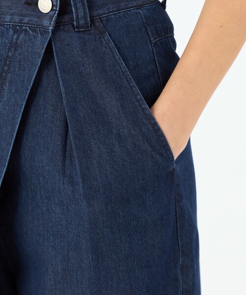 Y's ワイズ 24AW 8OZセルロース デニムアシンメトリーサルエルパンツ Y's ワイズ 24AW 8OZセルロース デニムアシンメトリーサルエルパンツ