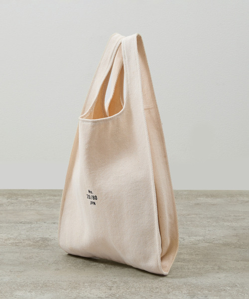 20/80（テゥエンティーエイティー）の「20/80 トゥエンティーエイティー / HERRINGBONE CANVAS #10 GROCERY BAG ヘリンボーンキャンバスグローサリーバッグ トートバッグ コンビニエンスバッグ / T067（トートバッグ・メンズ・ホワイト・FREE）」の7枚目の写真