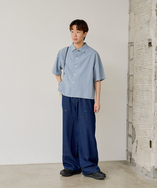WHIMSIC】ショートレングスチェックシャツ（シャツ/ブラウス