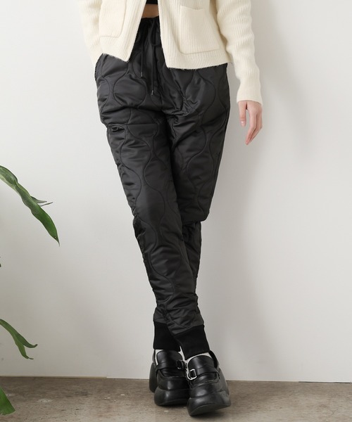 ROOPTOKYO(ループトウキョウ)の「ROOPTOKYO by みー キルティングミリタリーイージーパンツ テーパード ミリタリーパンツ(カーゴパンツ・レディース・ブラック/カーキ・S/M)」の13枚目の写真
