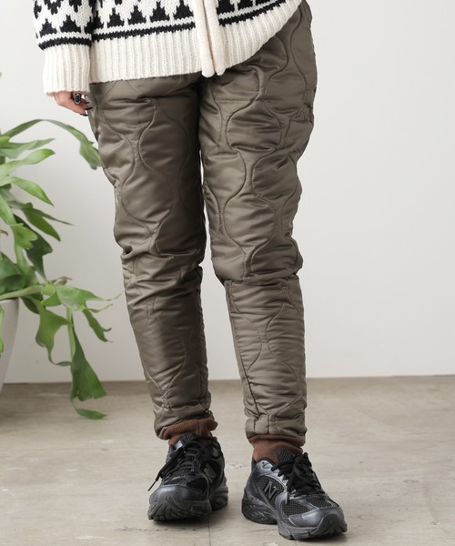 ROOPTOKYO(ループトウキョウ)の「ROOPTOKYO by みー キルティングミリタリーイージーパンツ テーパード ミリタリーパンツ(カーゴパンツ・レディース・ブラック/カーキ・S/M)」の15枚目の写真