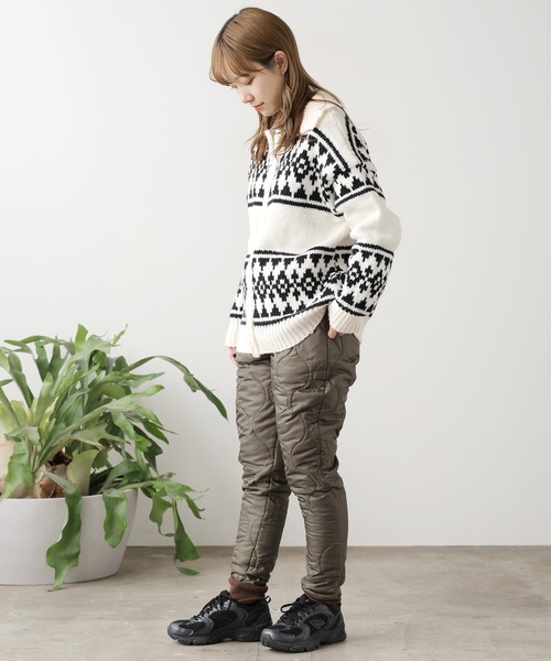 ROOPTOKYO(ループトウキョウ)の「ROOPTOKYO by みー キルティングミリタリーイージーパンツ テーパード ミリタリーパンツ(カーゴパンツ・レディース・ブラック/カーキ・S/M)」の14枚目の写真