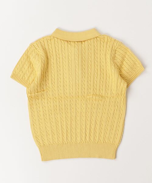 POLO RALPH LAUREN CHILDRENSWEAR(ポロ ラルフ ローレン チルドレンズウェア)の「ミニケーブル コットン Polo セーター(ニット/セーター・キッズ・イエロー・XL/L/M/S)」の3枚目の写真