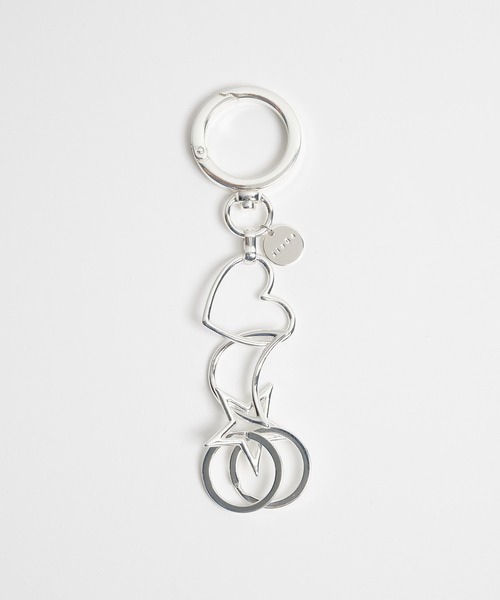 Jieda(ジエダ)の「STAR MOON HEART KEY HOLDER(キーケース/キーアクセサリー・メンズ・シルバー・FREE)」の3枚目の写真