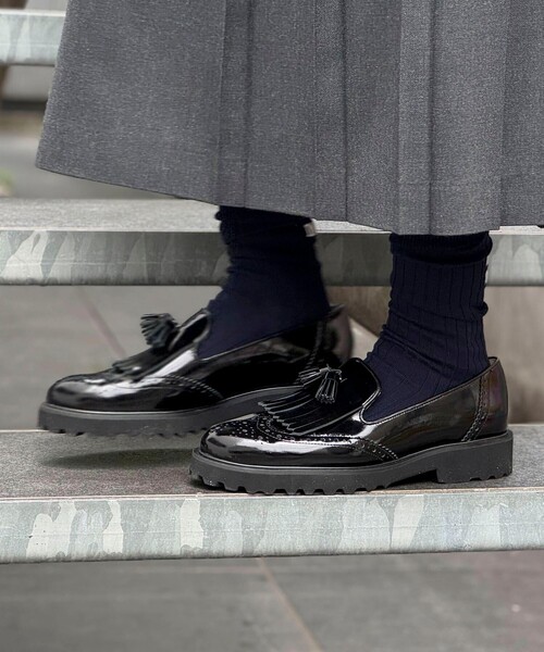 NOLLEY’S（ノーリーズ）の「キルトタッセルローファー（ローファー・レディース・ブラック・24.5/24/23.5/23）」の2枚目の写真