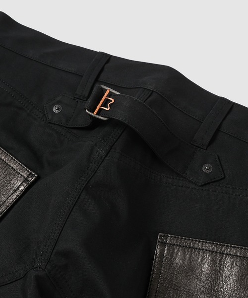 パンツマン COTTON OX × LEATHER POCKET PANTS（その他パンツ）｜JUNYA