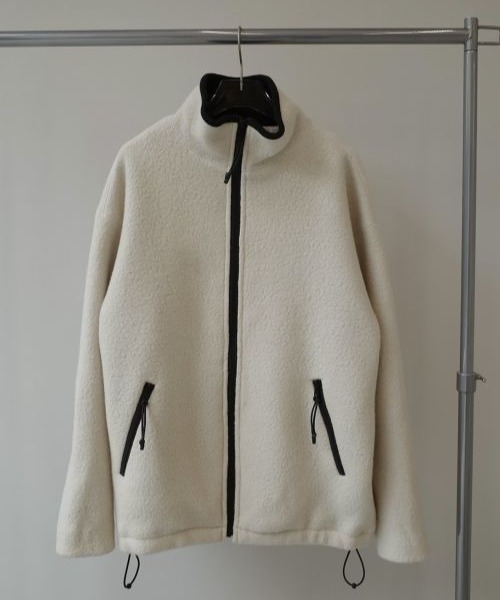 TODAYFUL（トゥデイフル）の「【TODAYFUL/トゥデイフル】Wool Boa Zip Jacket/ウールボアジップジャケット（その他アウター・レディース・キナリ/グレー・36/38）」の7枚目の写真