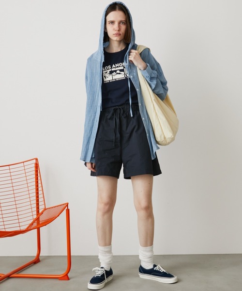 Auntie Rosa Holiday(アンティローザホリデー)の「オーバーサイズチェックフーディシャツ(シャツ/ブラウス・レディース・ブルー/ブラック/アイボリー・FREE)」の20枚目の写真