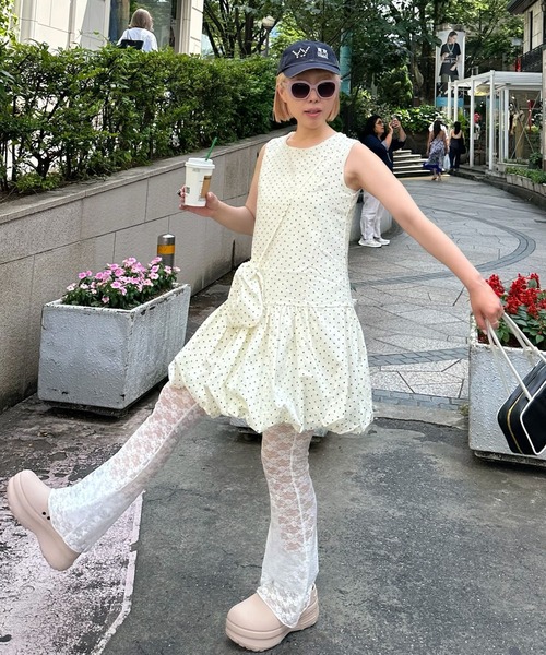 Alley Tokyo（アリートーキョー）の「ミニポシェット付きドットワンピ（ワンピース・レディース・レッド/オフホワイト/ネイビー・F）」の15枚目の写真