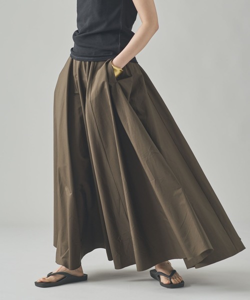 Curensology(カレンソロジー)の「Curensology(カレンソロジー)/コットンフレアスカート(スカート・レディース・カーキ/ブラック・FREE)」の11枚目の写真