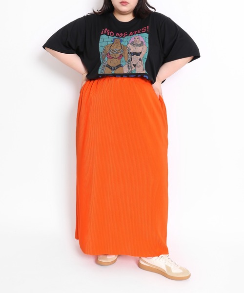 PUNYUS（プニュズ）の「LIBERTADビッグＴシャツ（Tシャツ/カットソー・レディース・ブラック/ホワイト・3/4）」の12枚目の写真