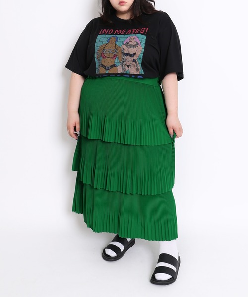 PUNYUS（プニュズ）の「LIBERTADビッグＴシャツ（Tシャツ/カットソー・レディース・ブラック/ホワイト・3/4）」の15枚目の写真