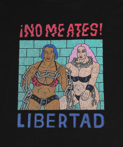 PUNYUS（プニュズ）の「LIBERTADビッグＴシャツ（Tシャツ/カットソー・レディース・ブラック/ホワイト・3/4）」の21枚目の写真