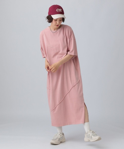 LEPSIM(レプシィム)の「ピグメントワンピースSS 497926(ワンピース・レディース・ピンク/チャコールグレー/ブラウン・FREE)」の14枚目の写真
